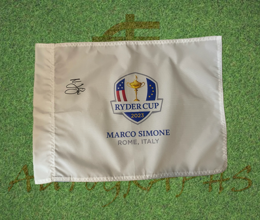 Nicolai Hojgaard Signed 2023 Ryder Cup Flag