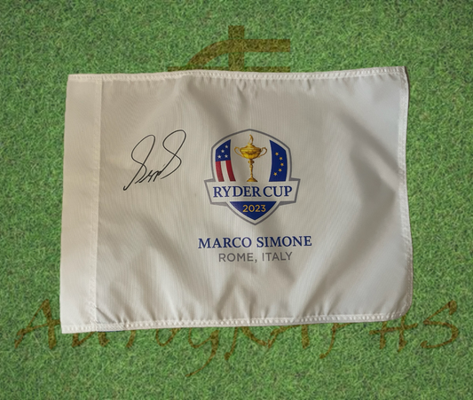 Sepp Straka Signed 2023 Ryder Cup Flag