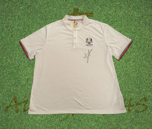 Luke Donald signed 2023 Ryder Cup golf polo