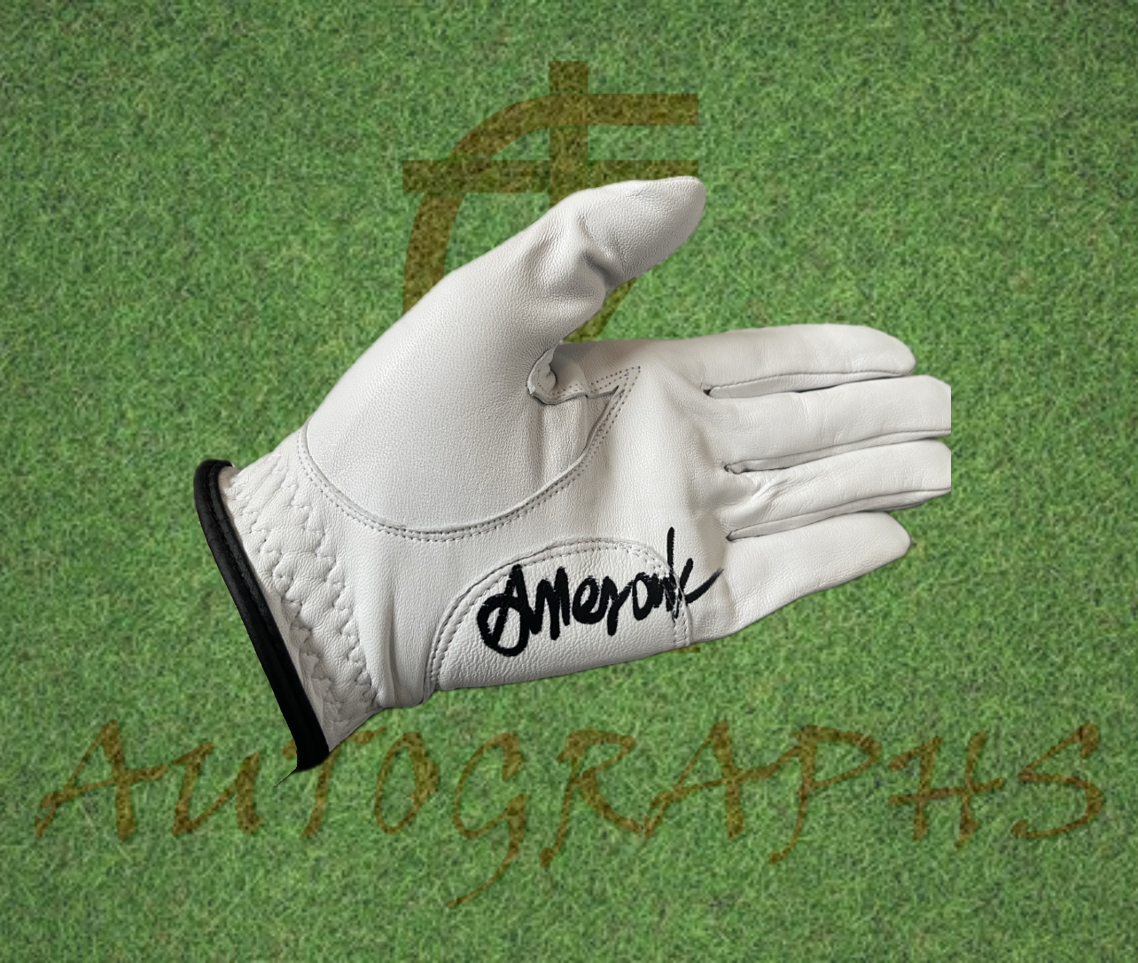 Adrian Meronk Signed Golf Glove