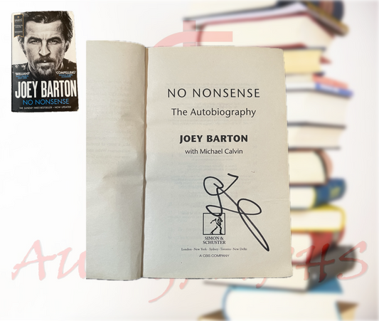 Joey Barton No Nonsense Signed Paperback Book