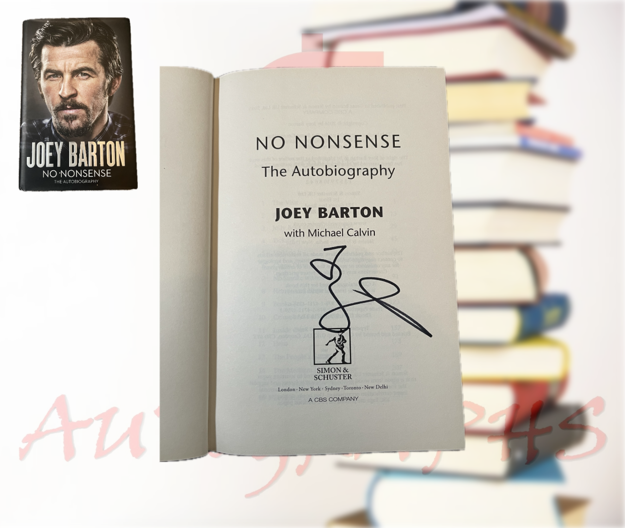 Joey Barton No Nonsense Signed Hardback Book