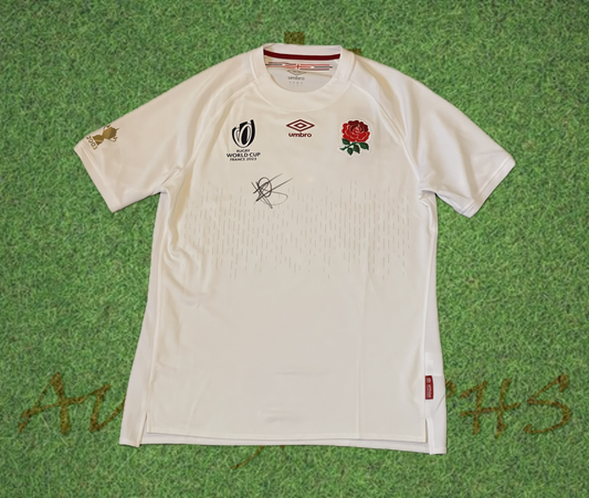 Manu Tuilagi Signed England Rugby World Cup 2023 Home Shirt