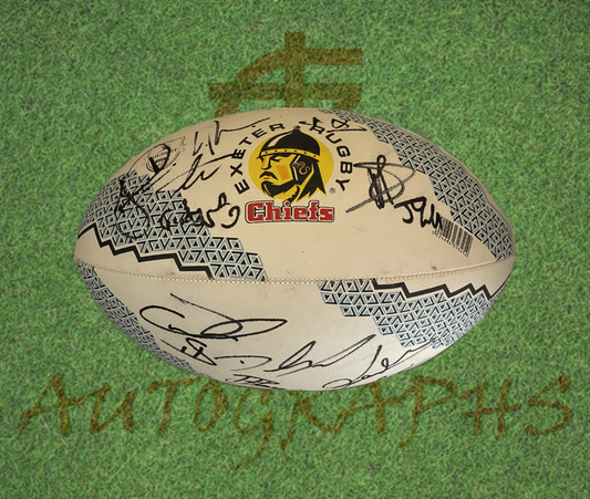 Exeter Chiefs Signed Supporters Rugby Ball