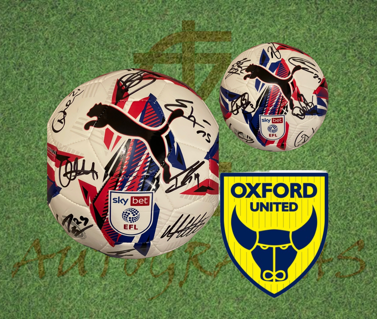 Oxford United Signed Replica EFL Football