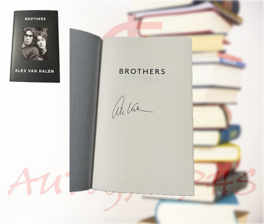 Alex Van Halen Brothers Signed Hardback Book