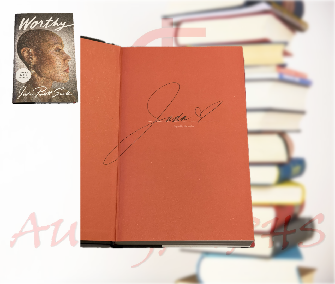 Jada Pinkett Smith Worthy Signed Hardback Book