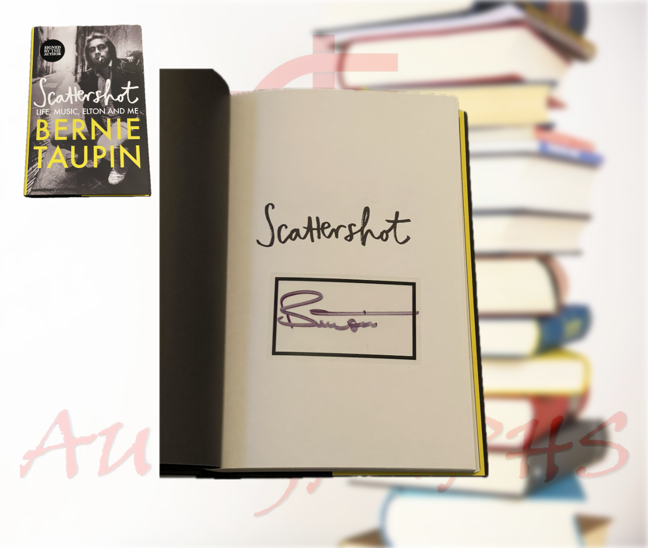 Bernie Taupin Scattershot Signed Hardback Book