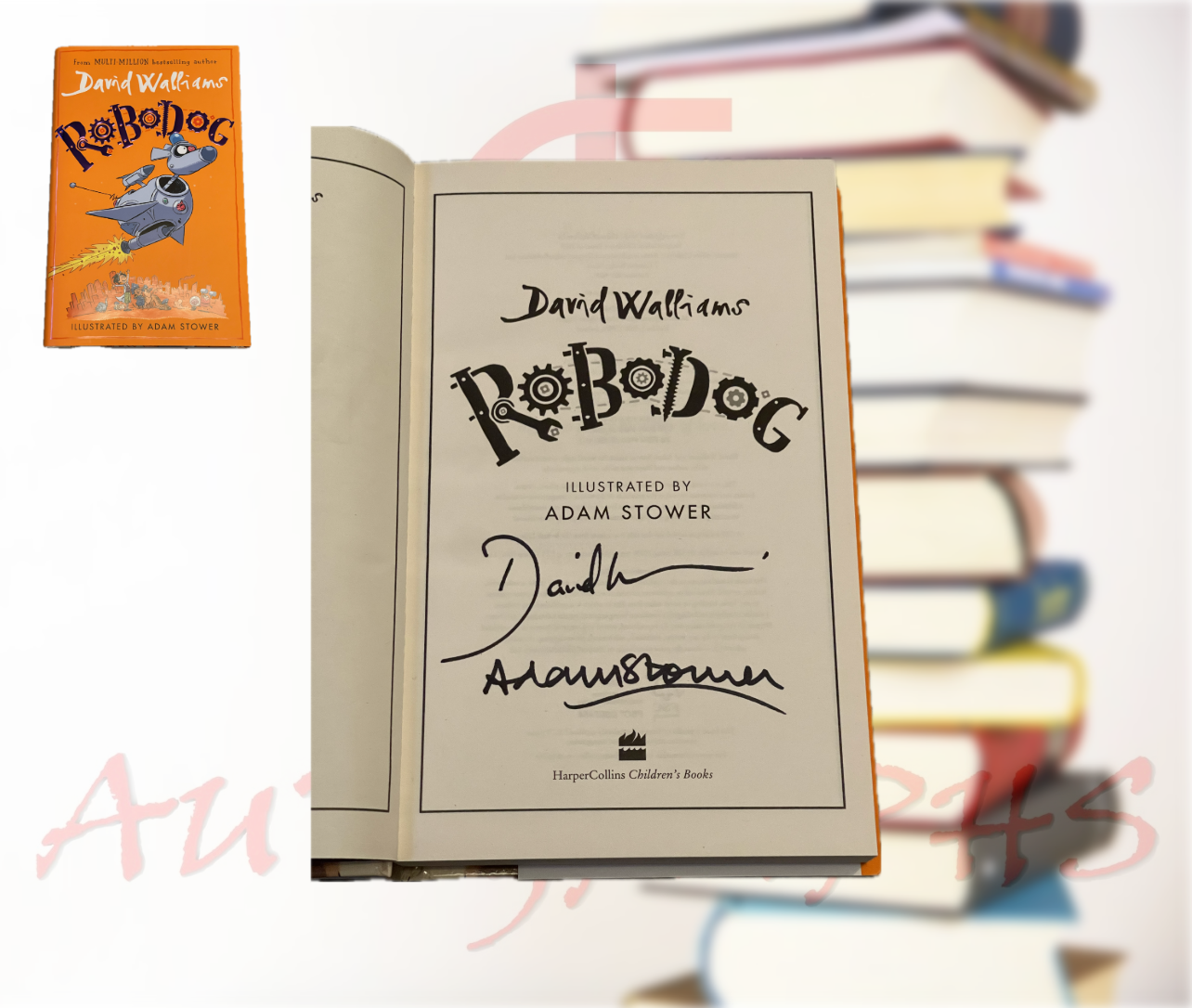 David Walliams Robodog Signed Hardback Book