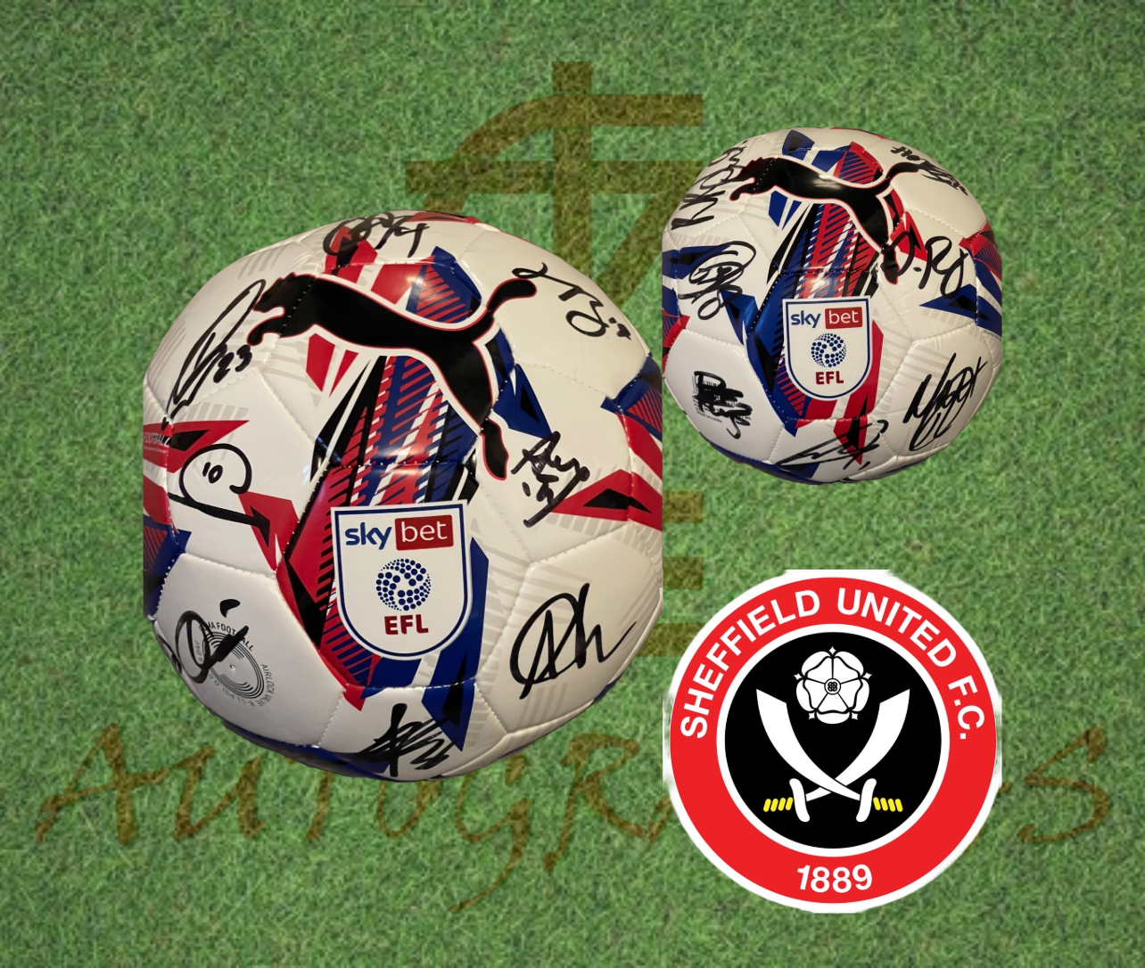 Sheffield United Signed Replica EFL Football