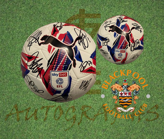 Blackpool Signed Replica EFL Football